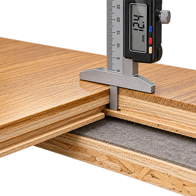 Checking board thickness