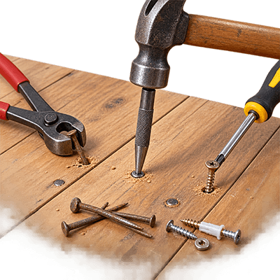 Removal of nails or fixings